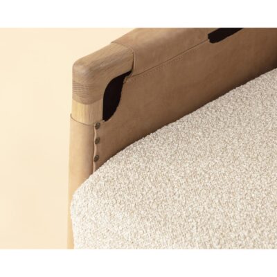 Calloway Lounge Chair - Light Oak - Santa Cruz Oatmeal / Nubuck Tan Leather 112247 112247 CALLOWAY LOUNGE CHAIR LIGHT OAK SANTA CRUZ OATMEAL NUBUCK CARAMEL LEATHER 6