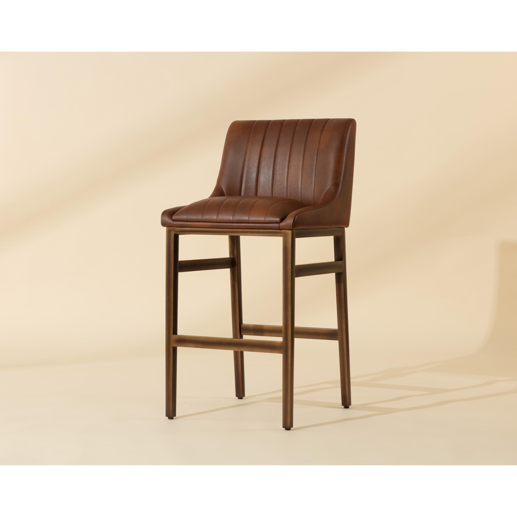 Halden Barstool - Bravo Cognac 6 Halden Barstool - Bravo Cognac - Image 6