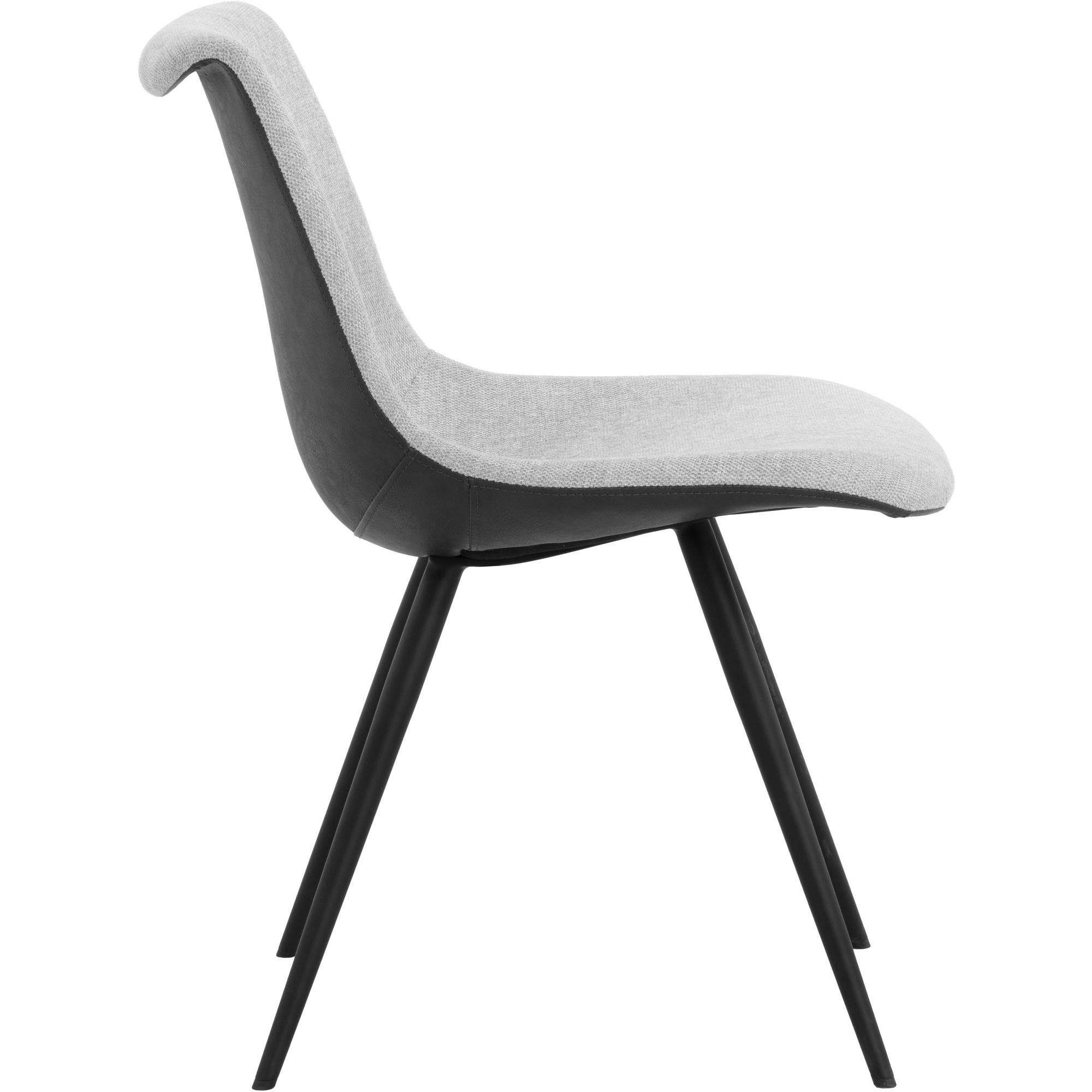 Lipa Dining Chair - Black - Belfast Heather Grey / Rosemary 5 Lipa Dining Chair - Black - Belfast Heather Grey / Rosemary - Image 5