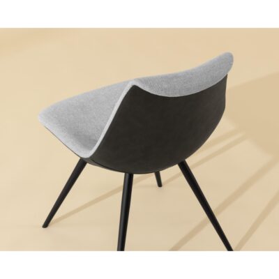 Lipa Dining Chair - Black - Belfast Heather Grey / Rosemary 15 Lipa Dining Chair - Black - Belfast Heather Grey / Rosemary 112263 112263 LIPA DINING CHAIR BLACK BELFAST HEATHER GREY ROSEMARY 6