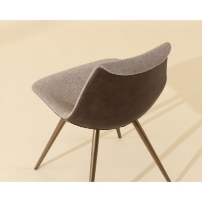 Lipa Dining Chair - Antique Bronze - Belfast Oyster Shell / Porpoise 112265 112265 LIPA DINING CHAIR ANTIQUE BRONZE BELFAST OYSTER SHELL PORPOISE 6