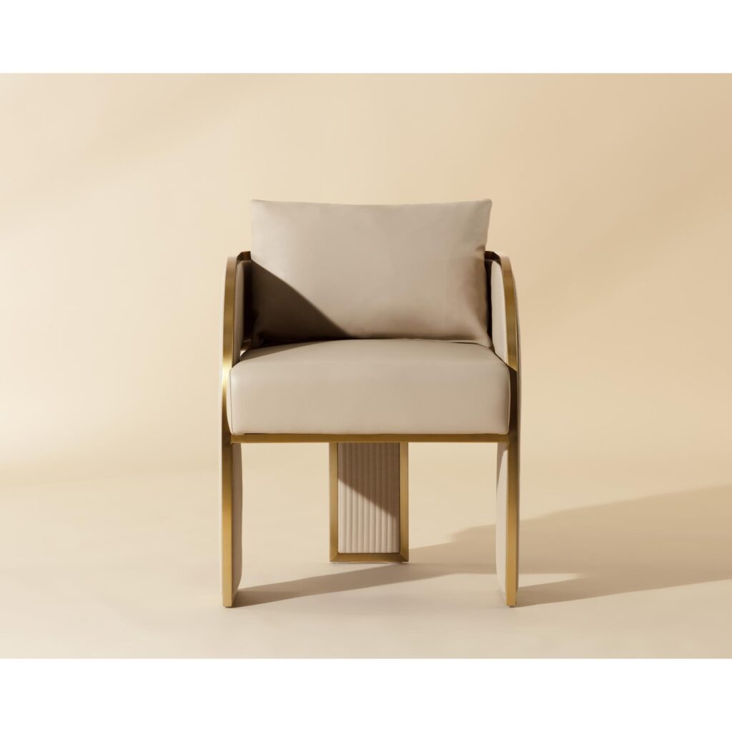 Baz Dining Armchair - Napa Beige - Image 2