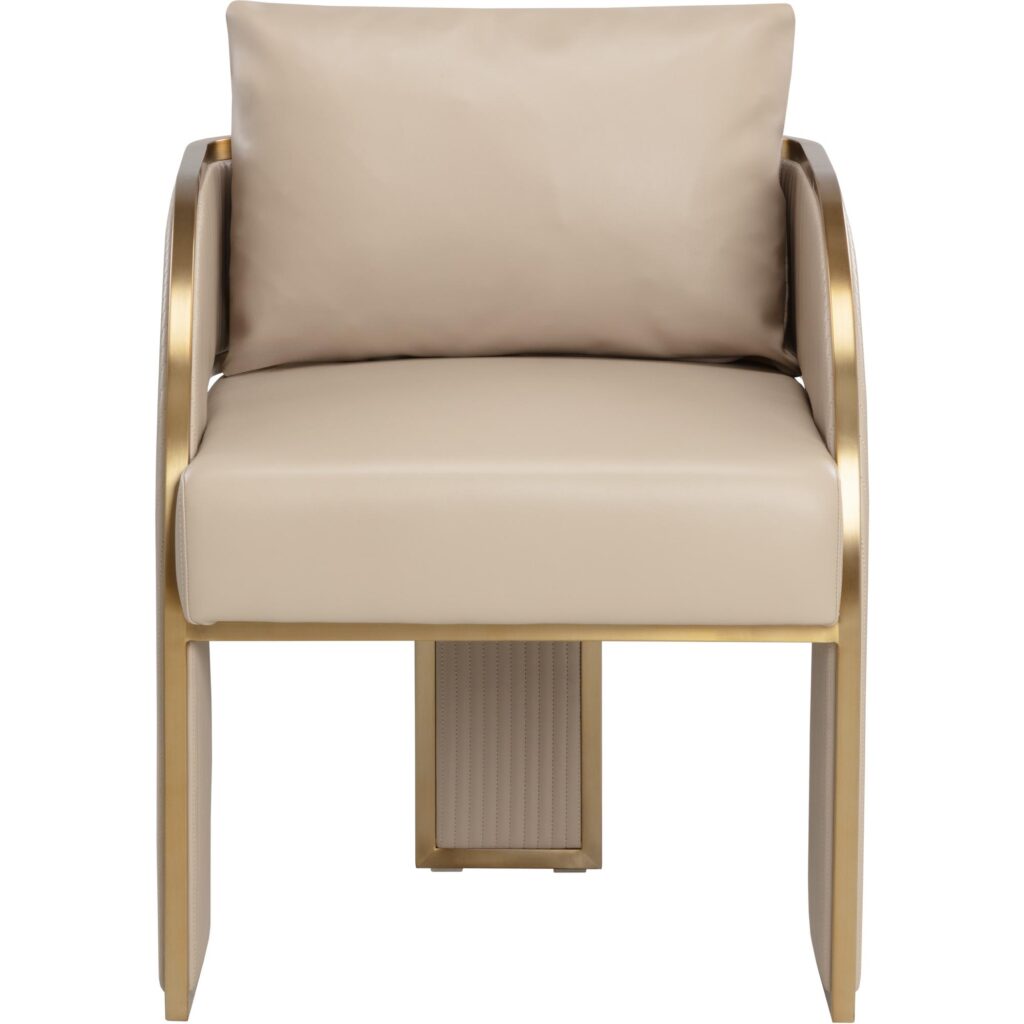 Baz Dining Armchair - Napa Beige - Image 5