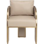 Baz Dining Armchair - Napa Beige 112284 112284 BAZ DINING ARMCHAIR NAPA BEIGE 21