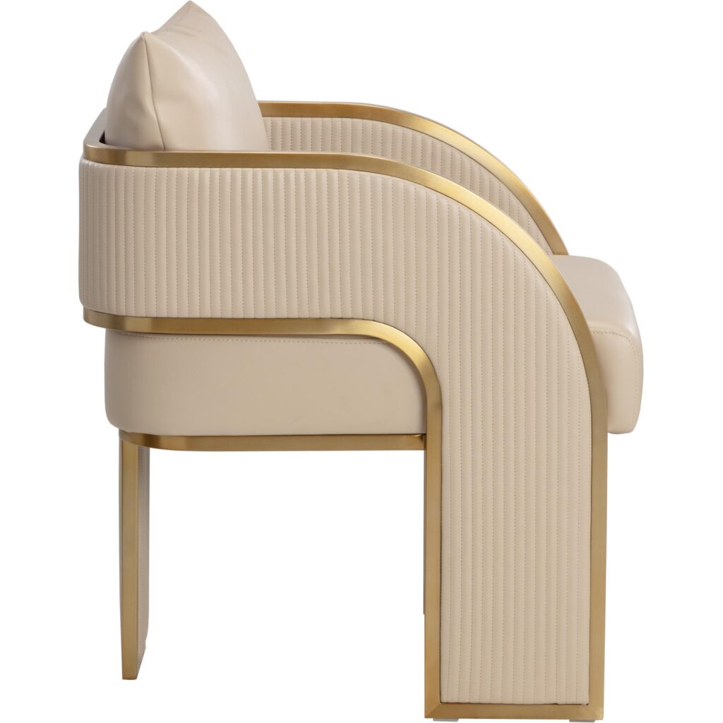 Baz Dining Armchair - Napa Beige - Image 6