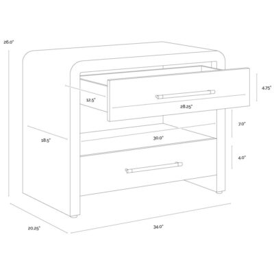 Atherton Nightstand - Sand 112286 112286 10
