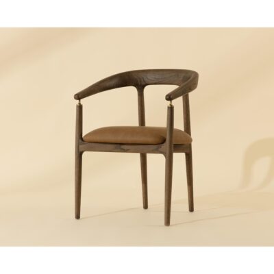 Valmont Dining Armchair - Milliken Cognac