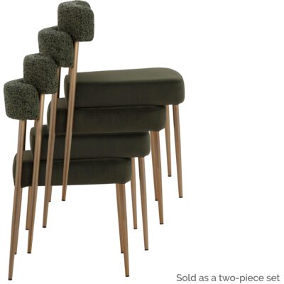 Ashwin Stackable Dining Chair - Kona Backwoods / Noah Meadow 112290 112290 ASHWIN STACAKBLE DINING CHAIR KONA BACKWOODS NOAH MEADOW 24