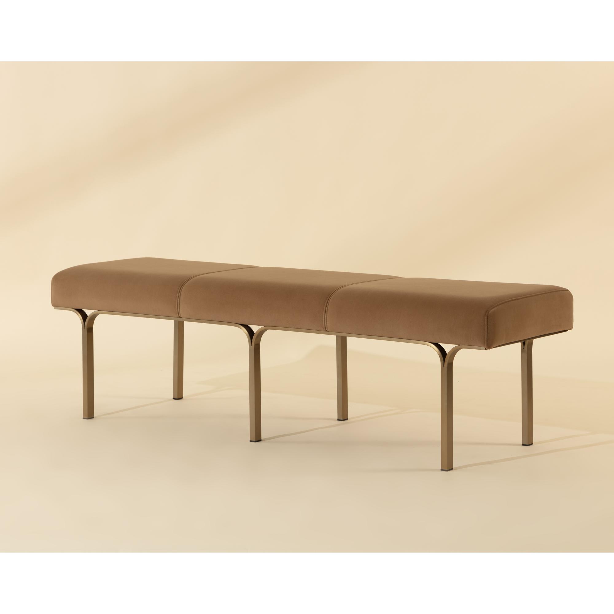 Nuvella Bench - Kona Camel 1 Nuvella Bench - Kona Camel