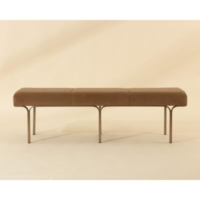 Nuvella Bench - Kona Camel 9 Nuvella Bench - Kona Camel 112296 112296 NUVELLA BENCH KONA CAMEL 1