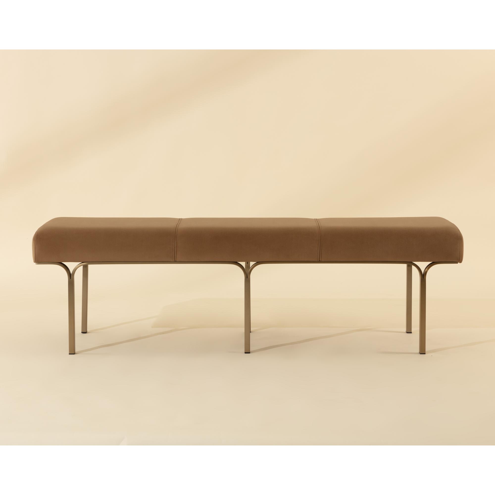 Nuvella Bench - Kona Camel 2 Nuvella Bench - Kona Camel - Image 2