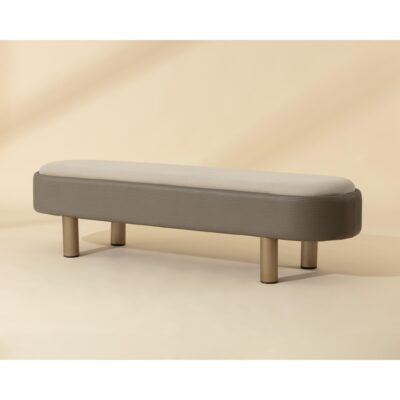 Odella Bench - Meg Taupe / Porcini Taupe