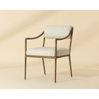 Leticia Dining Armchair - Geralt Linen