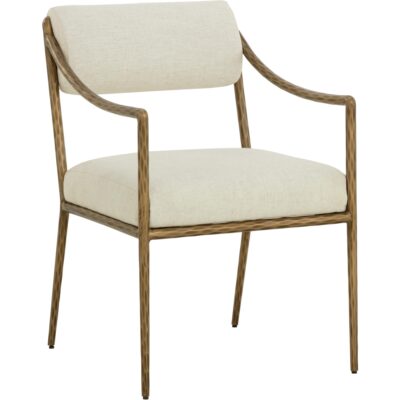Leticia Dining Armchair - Geralt Linen 112313 112313 LETICIA DINING ARMCHAIR GERALT LINEN 20