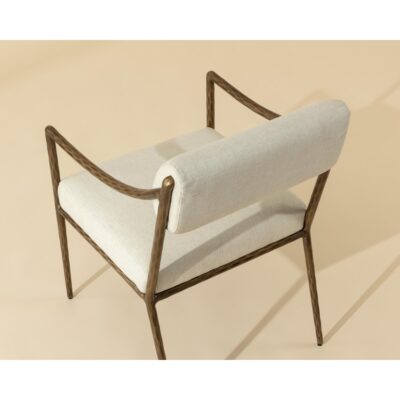 Leticia Dining Armchair - Geralt Linen 112313 112313 LETICIA DINING ARMCHAIR GERALT LINEN 6