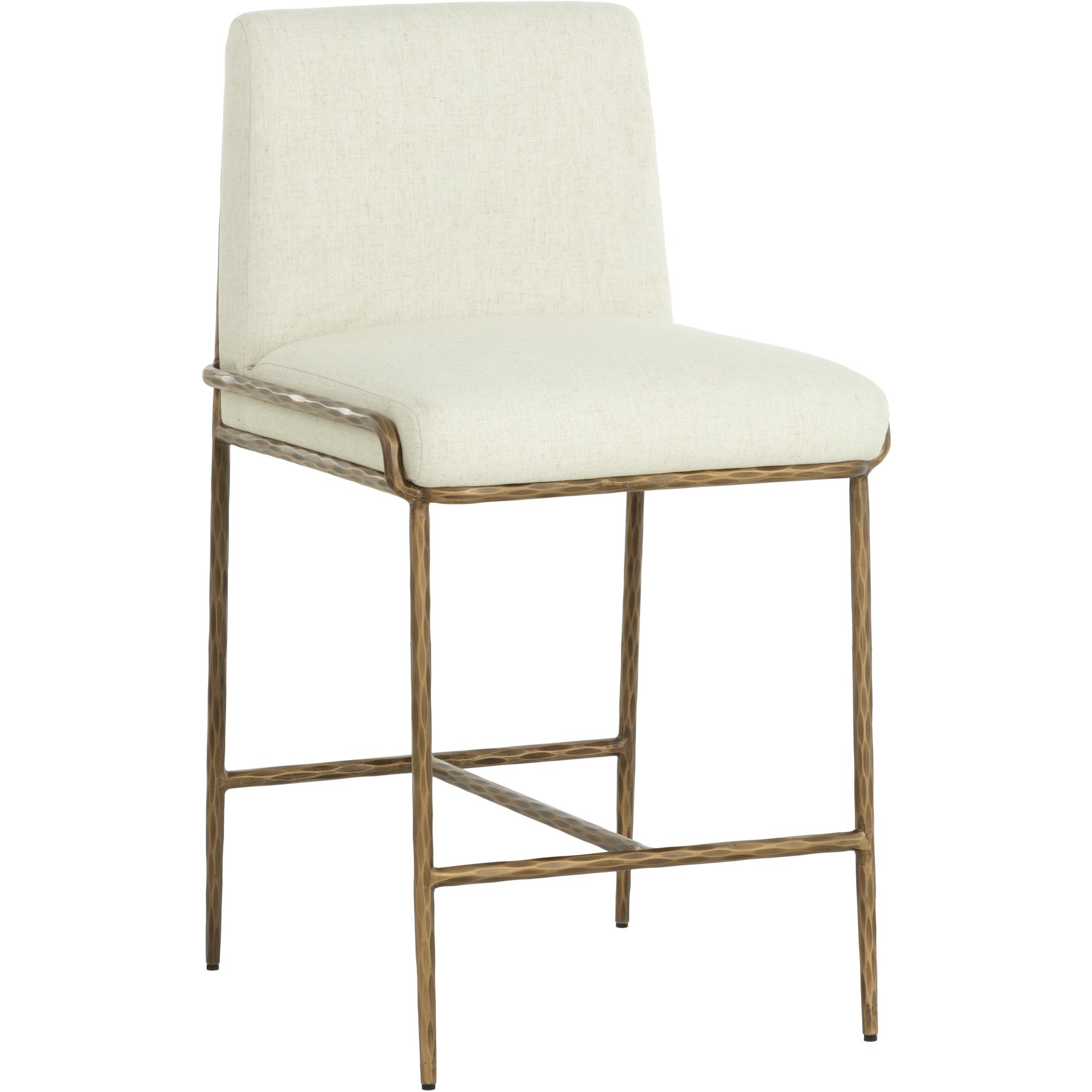 Lathan Counter Stool - Geralt Linen 3 Lathan Counter Stool - Geralt Linen - Image 3