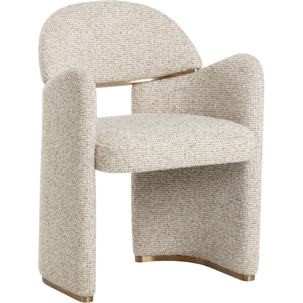 Snowden Dining Armchair - Noah Ecru - Image 5