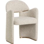 Snowden Dining Armchair - Noah Ecru 112337 112337 SNOWDEN DINING ARMCHAIR NOAH ECRU 20