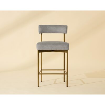 Seneca Counter Stool - Antique Brass - Polo Club Stone 9 Seneca Counter Stool - Antique Brass - Polo Club Stone 112338 112338 SENECA COUNTER STOOL ANTIQUE BRASS POLO CLUB STONE 1