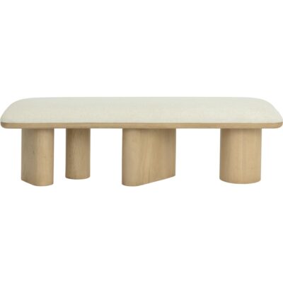 Hiro Bench - Light Oak - Geralt Linen 112354 112354 HIRO BENCH LIGHT OAK GERALT LINEN 21