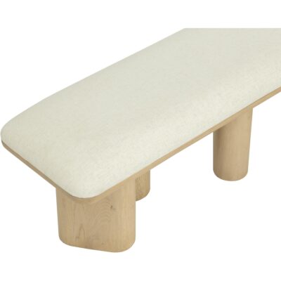 Hiro Bench - Light Oak - Geralt Linen 112354 112354 HIRO BENCH LIGHT OAK GERALT LINEN 26
