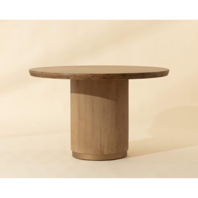 Kalla Dining Table - Round - Rustic Oak - 48"