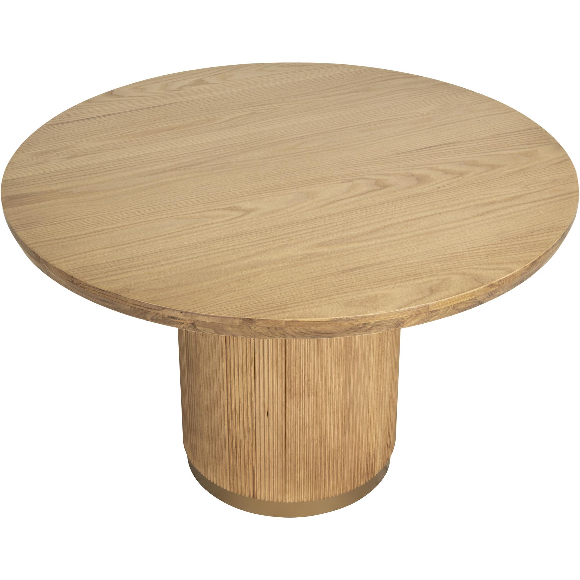 Kalla Dining Table - Round - Rustic Oak - 48" 6 Kalla Dining Table - Round - Rustic Oak - 48" - Image 6