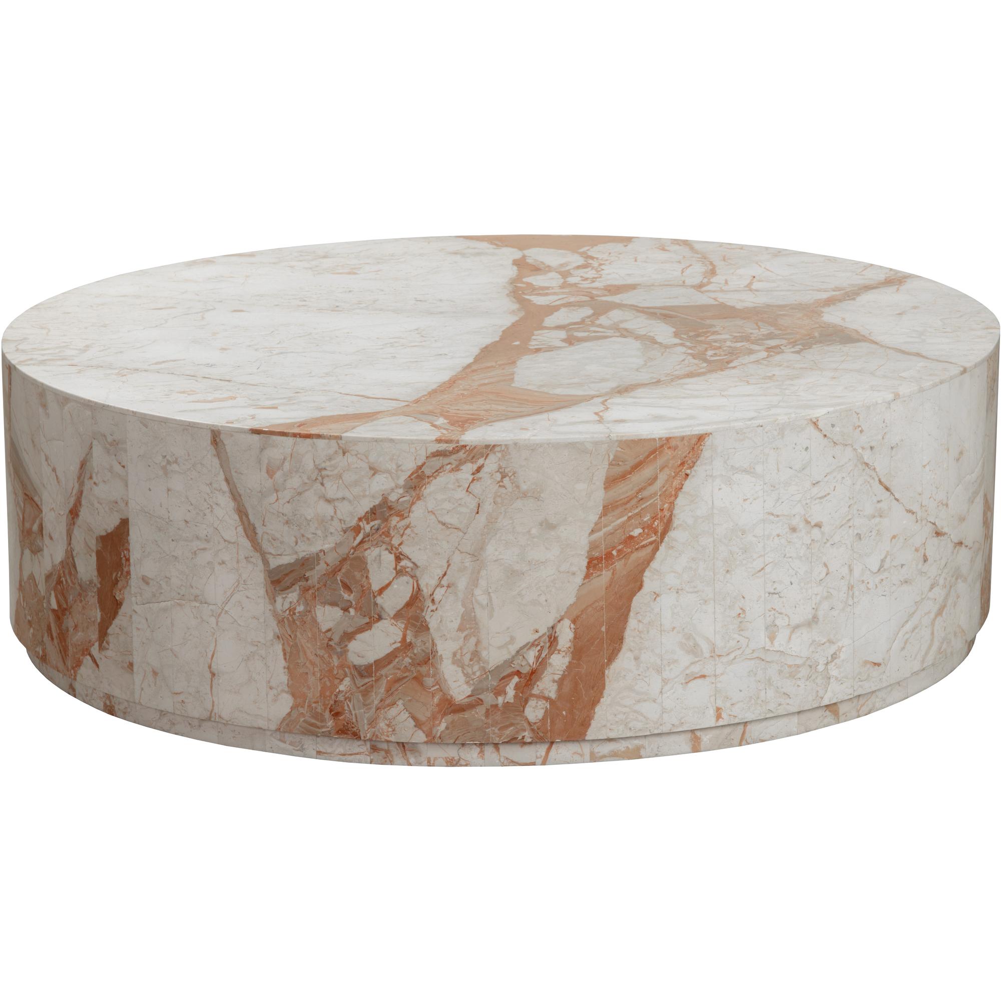 Laros Coffee Table - Round - Crema Breccia Marble 2 Laros Coffee Table - Round - Crema Breccia Marble - Image 2