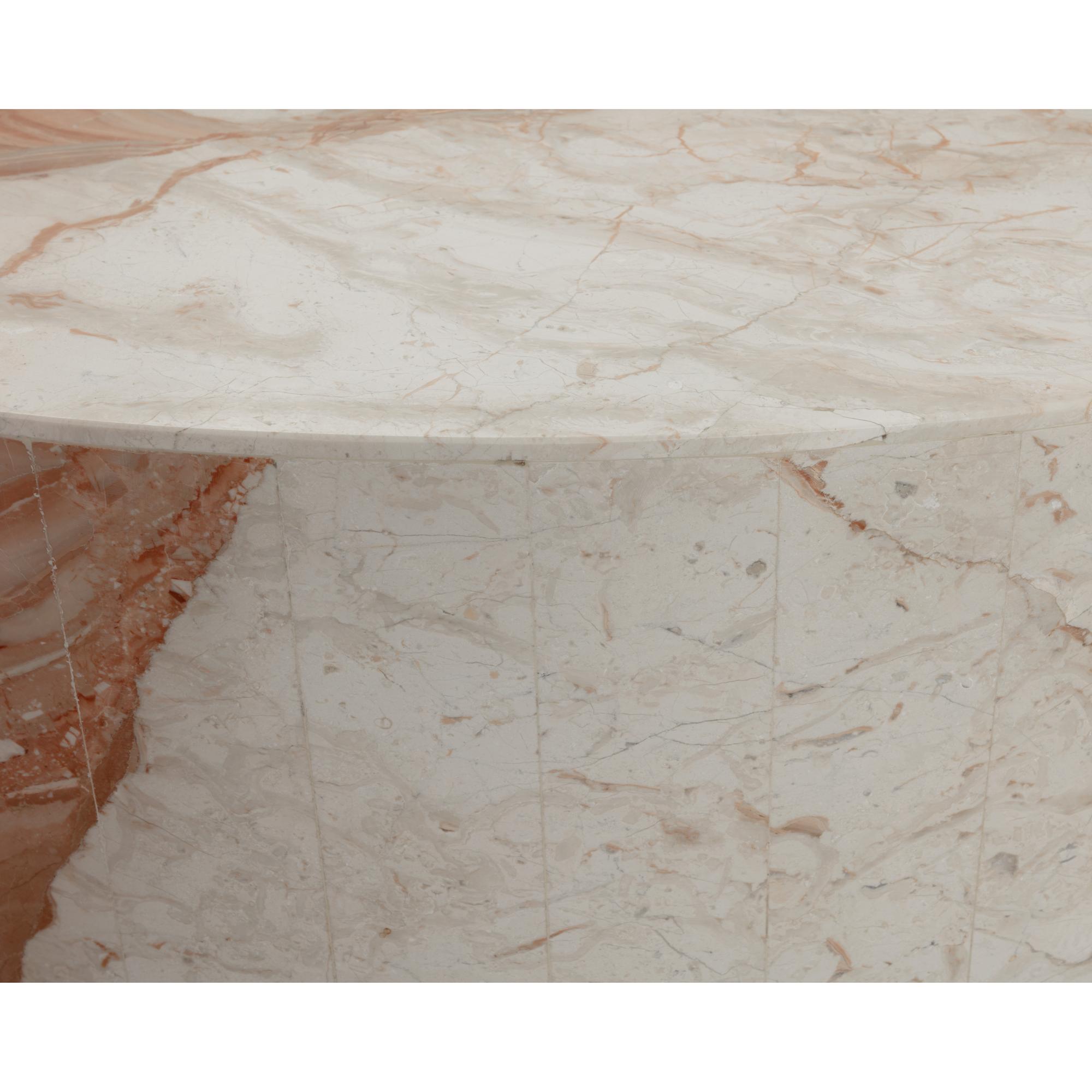 Laros Coffee Table - Round - Crema Breccia Marble 4 Laros Coffee Table - Round - Crema Breccia Marble - Image 4