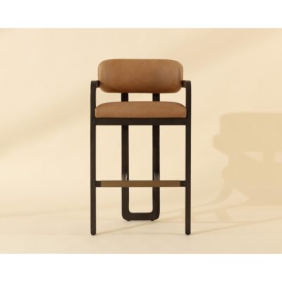 Madrone Barstool - Brown - Ludlow Sesame Leather 112385 112385 MADRONE BARSTOOL BROWN LUDLOW SESAME LEATHER 1
