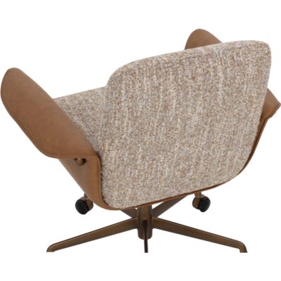 Lomax Office Chair - Holden Dusty Greige / Milliken Cognac 112386 112386 LOMAX OFFICE CHAIR DUSTY GREIGE MILLIKEN COGNAC 26