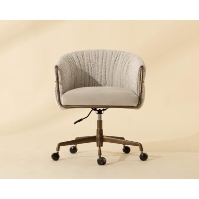 Olma Office Chair - Meg Taupe / Santa Cruz Oatmeal 112388 112388 OLMA OFFICE CHAIR SANTA CRUZ OATMEAL MEG TAUPE 1