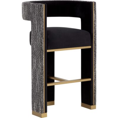 Adamina Barstool - Abbington Black / Hobbes Night