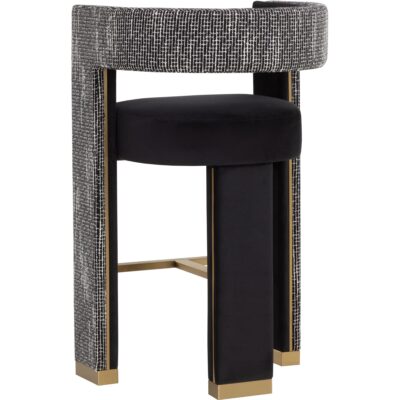 Adamina Barstool - Abbington Black / Hobbes Night 112390 112390 4