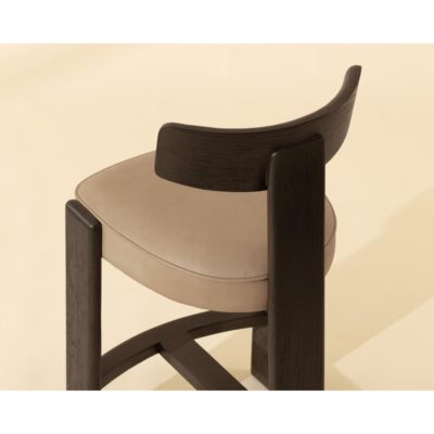 Horton Counter Stool - Dark Brown - Sahara Sand Leather 112395 112395 HORTON COUNTER STOOL DARK BROWN SAHARA SAND LEATHER 6