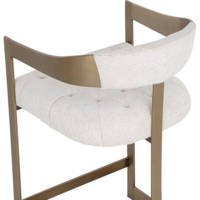 Beaumont Counter Stool - Antique Brass - Rhea Light Barley 112400 112400 BEAUMONT COUNTER STOOL ANTIQUE BRASS RHEA LIGHT BARLEY 26