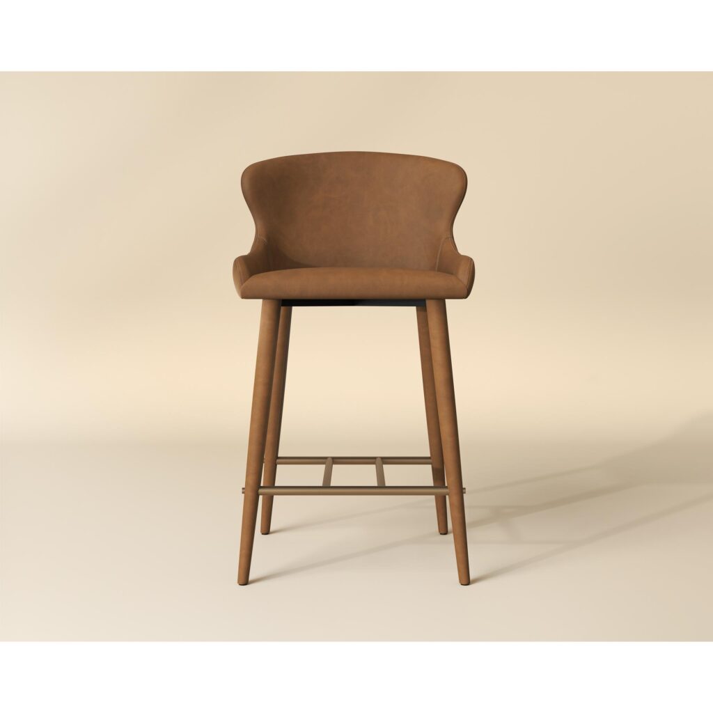 Evora Counter Stool - Milliken Cognac - Image 2