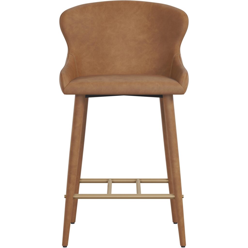 Evora Counter Stool - Milliken Cognac - Image 5
