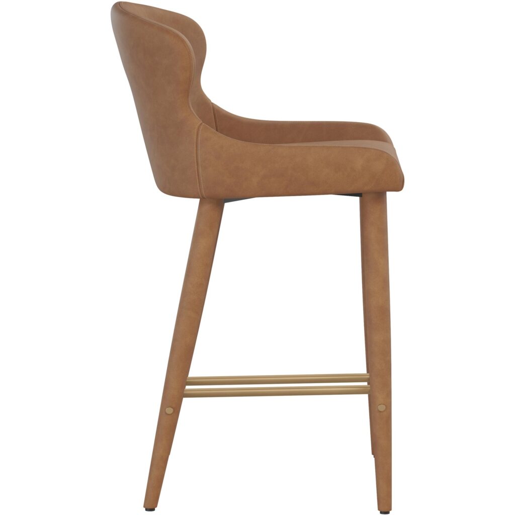 Evora Counter Stool - Milliken Cognac - Image 6