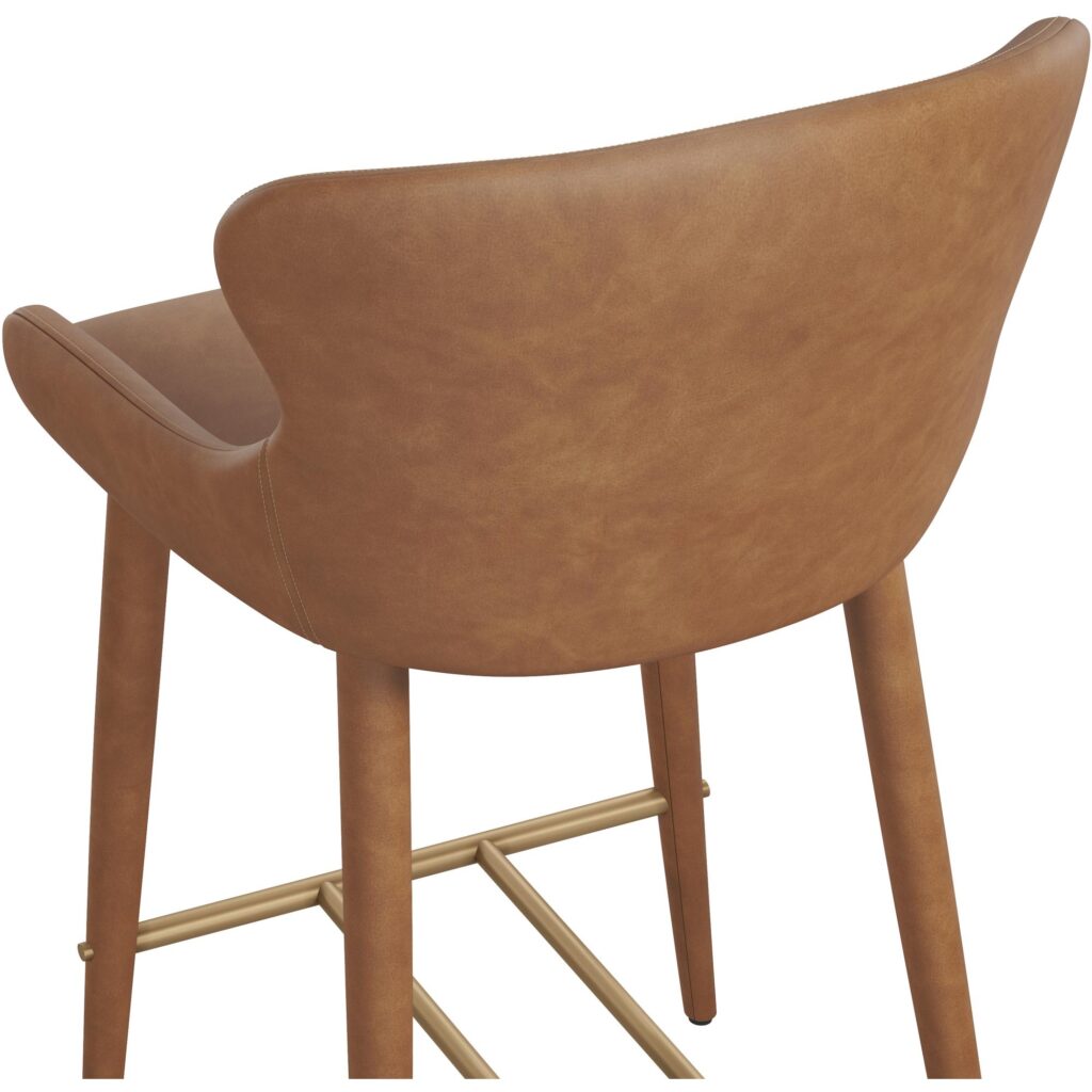 Evora Counter Stool - Milliken Cognac - Image 8