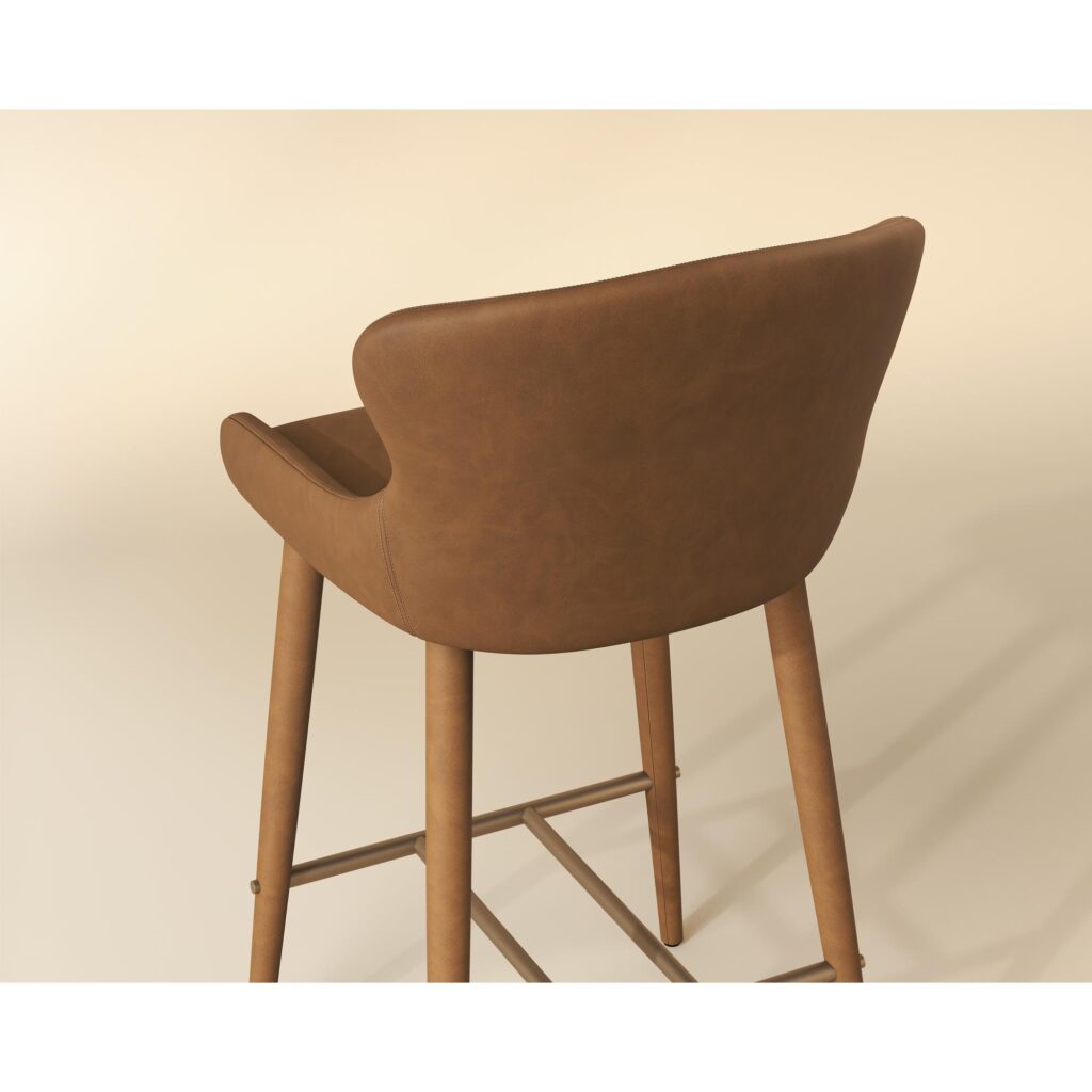 Evora Counter Stool - Milliken Cognac - Image 3