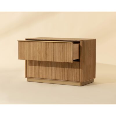 Kalla Nightstand - Large - Rustic Oak 112408 112408 KALLA NIGHTSTAND LARGE RUSTIC OAK 2