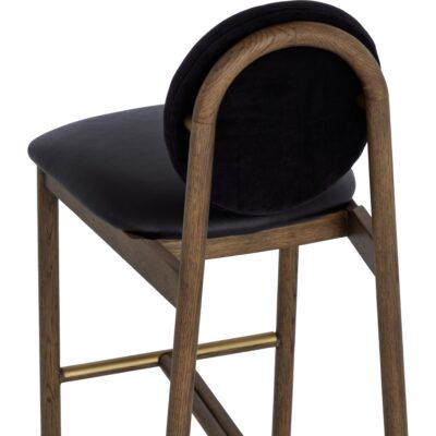 Orabell Barstool - Bravo Black / Abbington Black 112412 112412 ORABELL BARSTOOL BRAVO BLACK ABBINGTON BLACK 26
