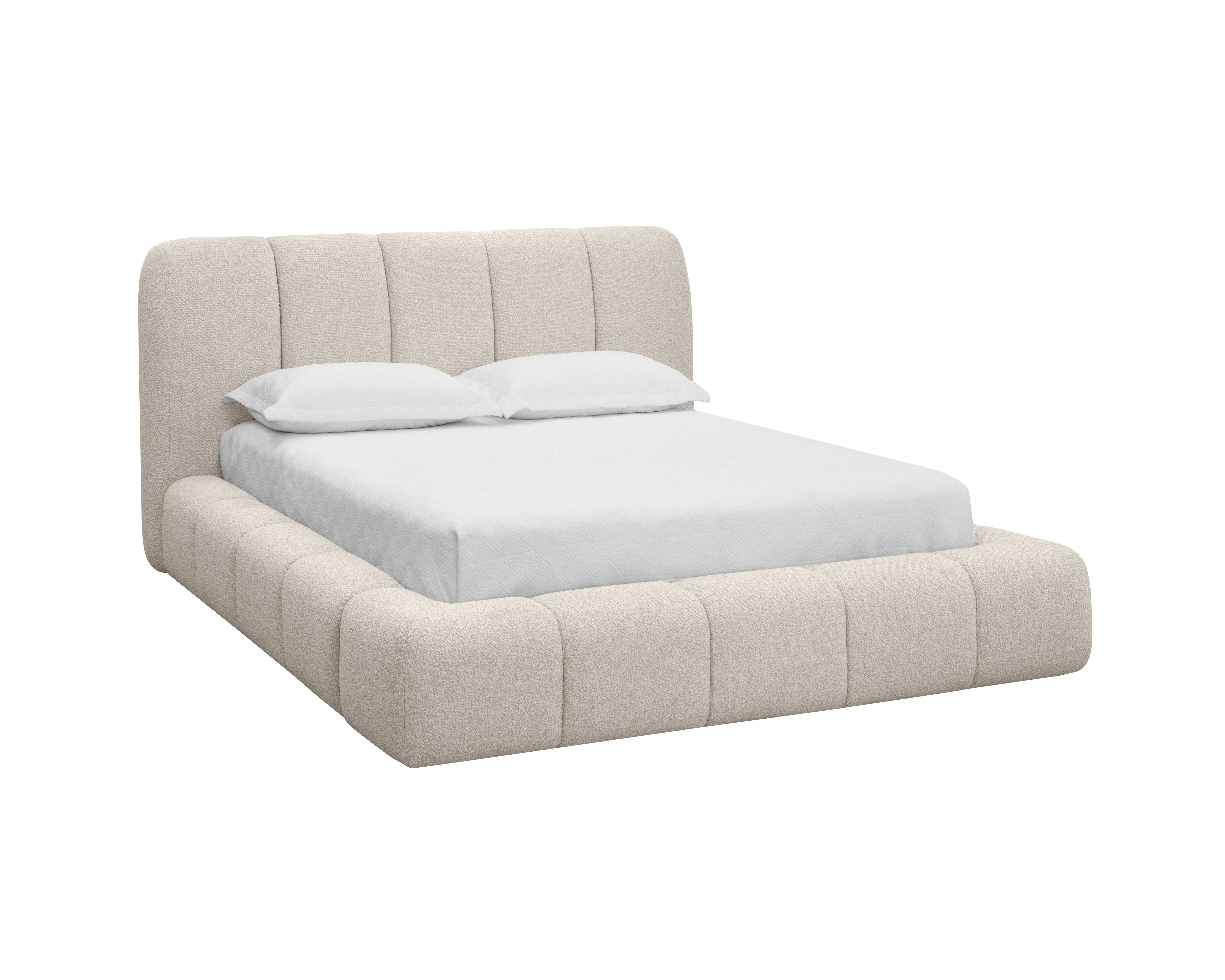 Olena Bed - Queen - Santa Cruz Oatmeal 1 Olena Bed - Queen - Santa Cruz Oatmeal