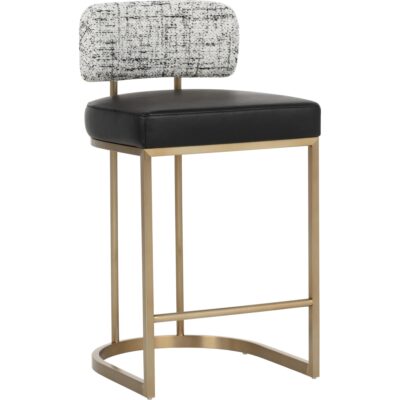 Larissa Counter Stool - Bravo Black / Halton Birch 112426 112426 LARISSA COUNTER STOOL BRAVO BLACK HALTON BIRCH 20