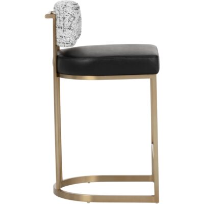 Larissa Counter Stool - Bravo Black / Halton Birch 112426 112426 LARISSA COUNTER STOOL BRAVO BLACK HALTON BIRCH 22