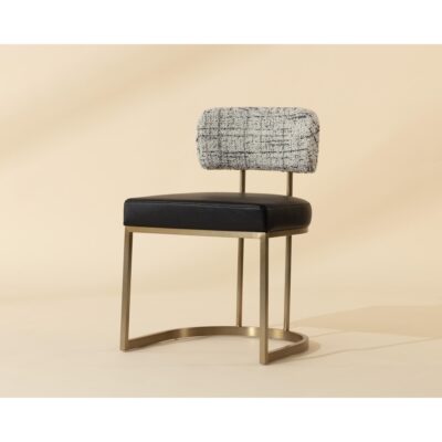 Larissa Dining Chair - Bravo Black / Halton Birch