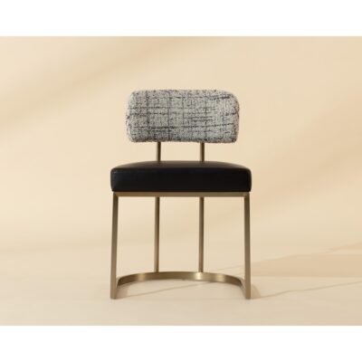 Larissa Dining Chair - Bravo Black / Halton Birch 112427 112427 LARISSA DINING CHAIR BRAVO BLACK HALTON BIRCH 1