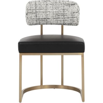 Larissa Dining Chair - Bravo Black / Halton Birch 112427 112427 LARISSA DINING CHAIR BRAVO BLACK HALTON BIRCH 21