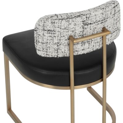 Larissa Dining Chair - Bravo Black / Halton Birch 112427 112427 LARISSA DINING CHAIR BRAVO BLACK HALTON BIRCH 26